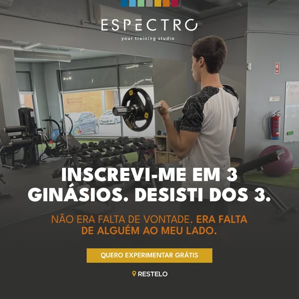 Nunca mais treinas sozinho
