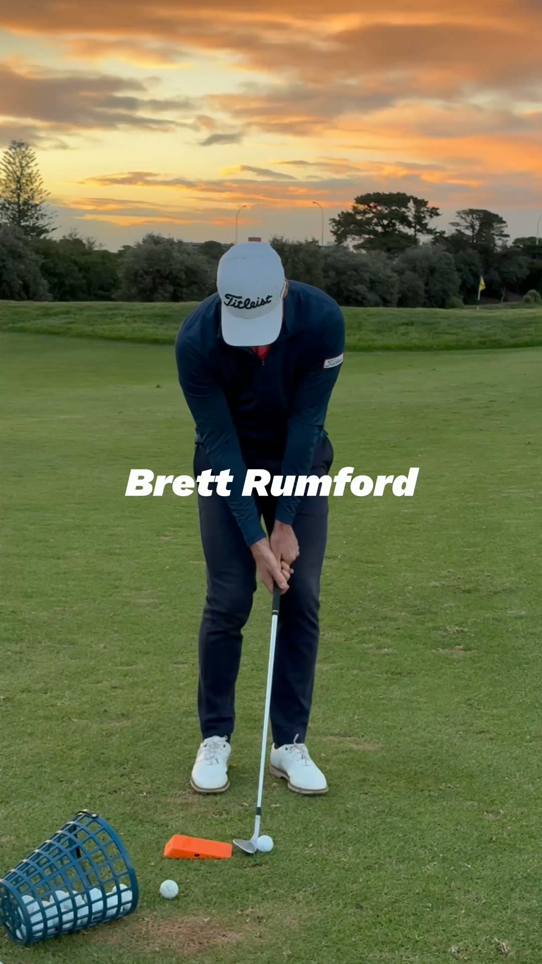 Hit the ball first, then measure it.