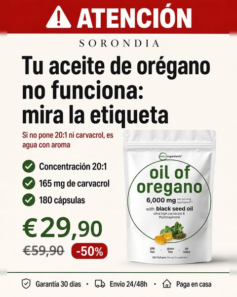 180 Cápsulas · 50% OFF