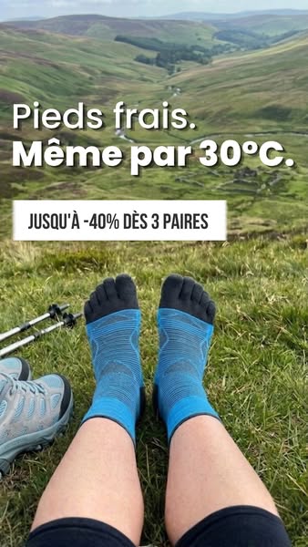 Pieds frais. Même par 30°C