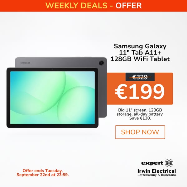 Galaxy Tab A11+ Grey | Now €199