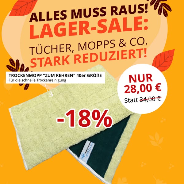 Nicht verpassen: Der EASYCLEAN Lager-Sale!