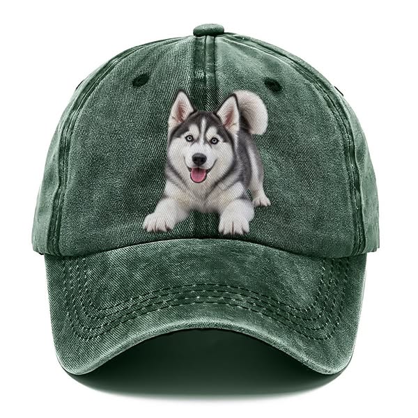 Siberian Husky Play Bow Top Breeds Classic Cap | Pandaize