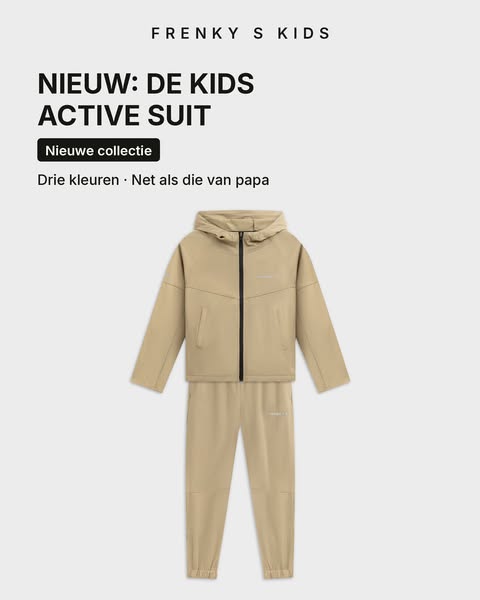 Zo vader, zo zoon. Nu als trainingspak.
