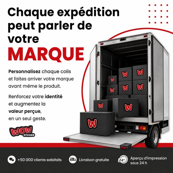 Chaque expédition parle de votre marque