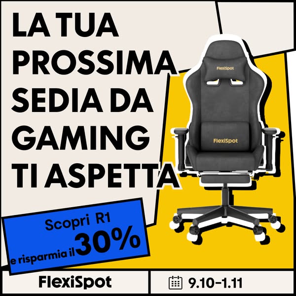 Sedie Gaming FlexiSpot | Risparmia il 30%