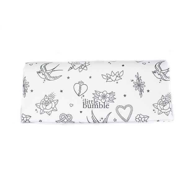 Travel Changing Mat - Monochrome Tattoo