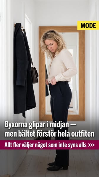 Allt fler kvinnor skippar bältet helt — och löser glipan i midjan så här