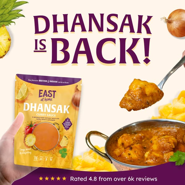 Restaurant quality Indian food, delivered