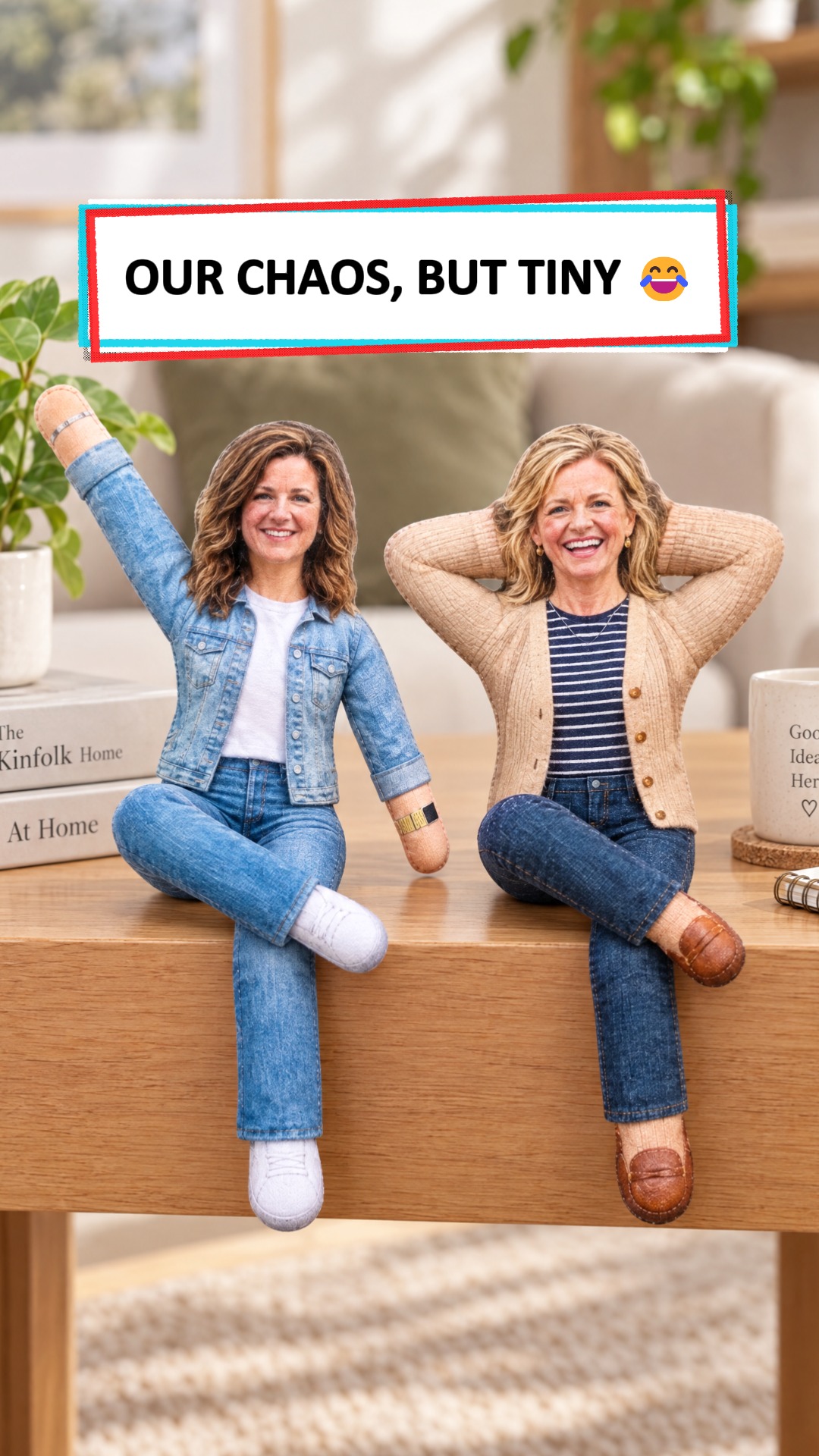 Turn your bestie photo into matching poseable plush dolls for a birthday gift only she would understand