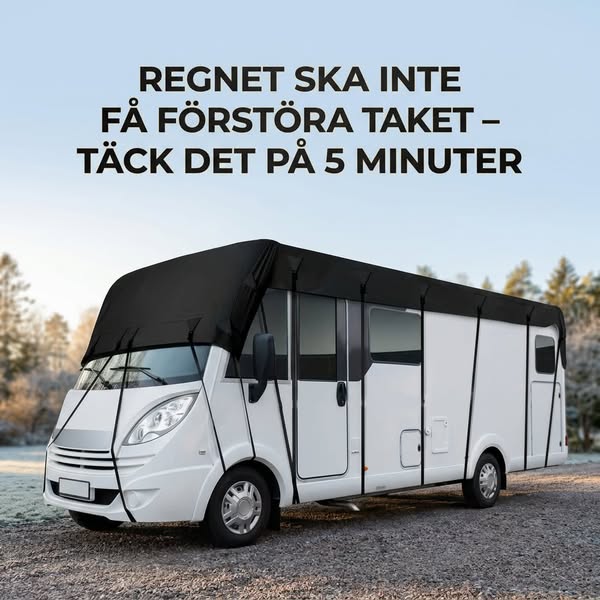 Husvagnstaket – helt skyddat i vinter