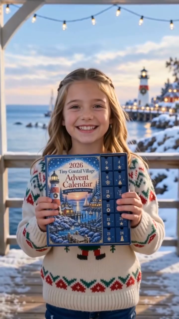 Tiny Coastal Village – 24-Day Christmas Countdown Collection
