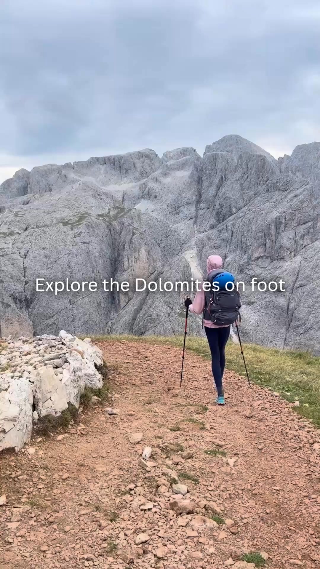 Active Escape to the Dolomites