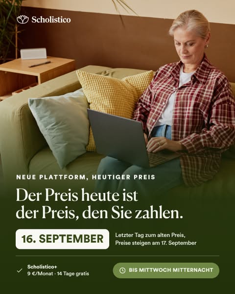 Der Preis heute ist der Preis, den Sie zahlen
