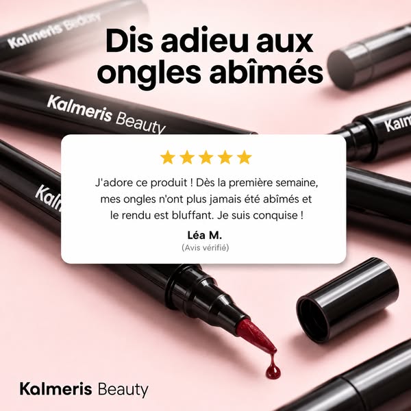Passe au stylo vernis à ongles.