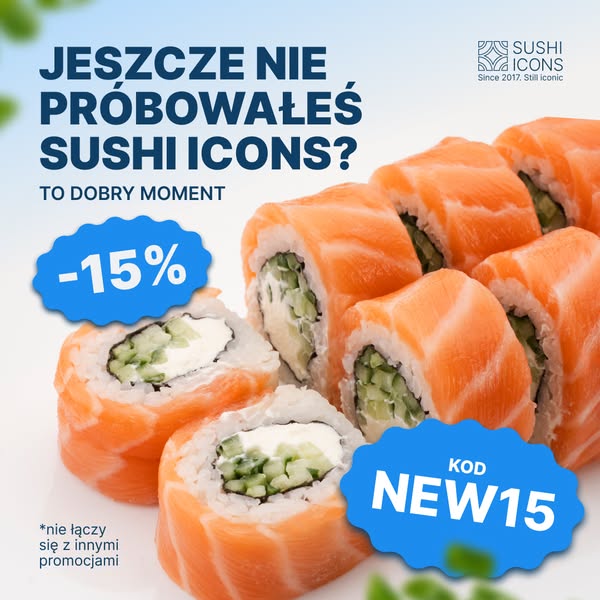 Pierwsze zamówienie -15%
