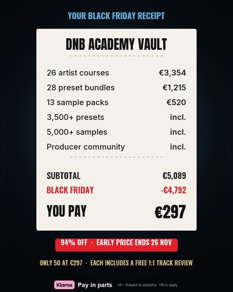 The entire Vault: €297 (94% off)