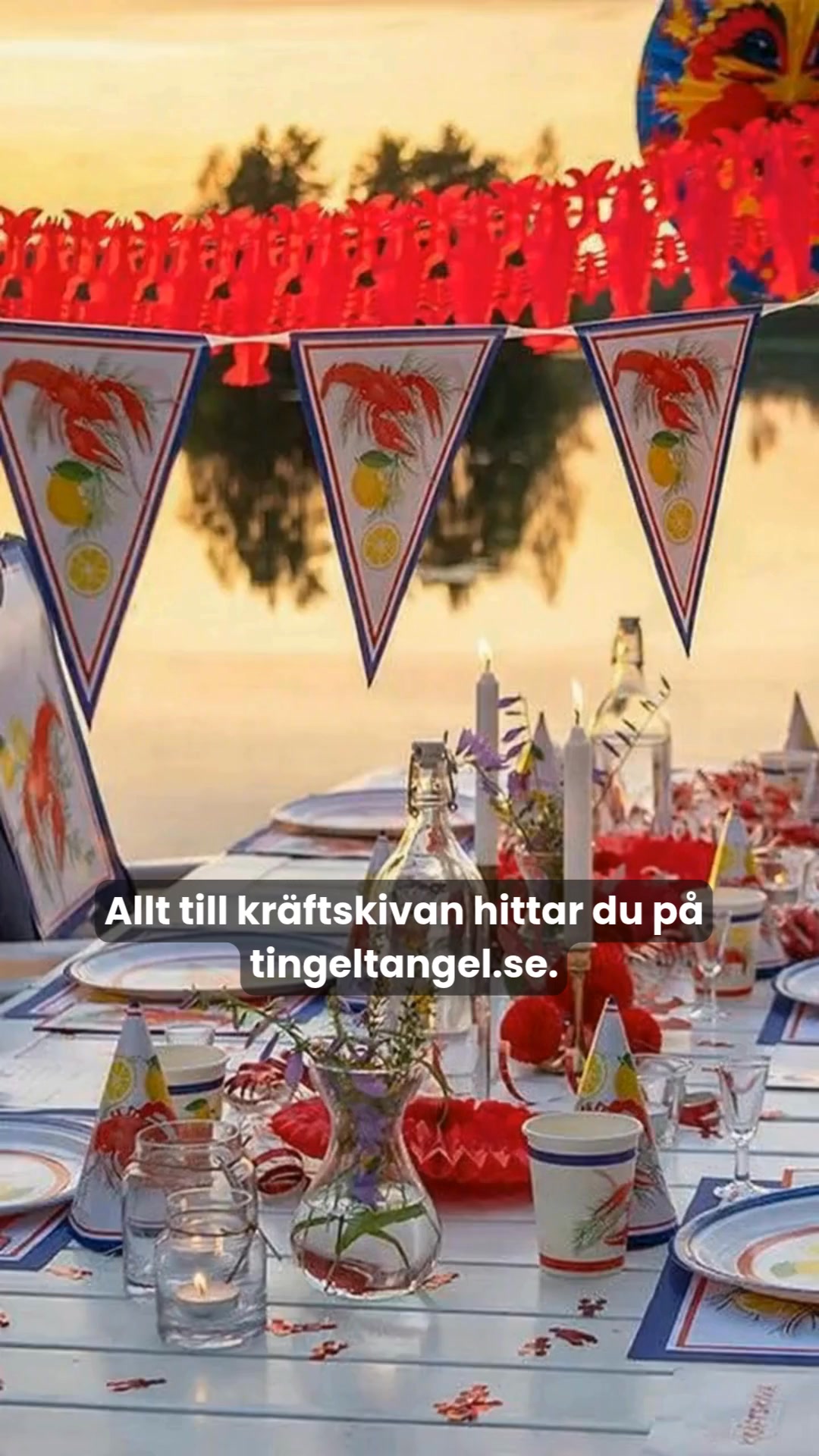 Dekorera kräftskivan på nolltid