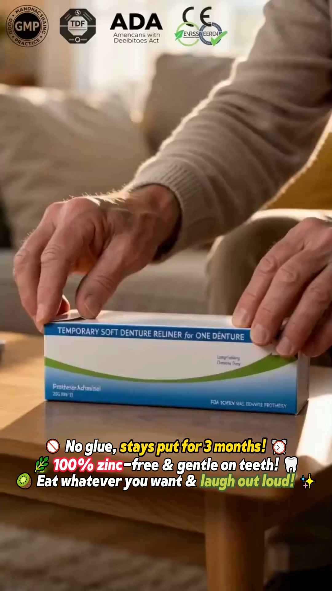 SL‑Denture Adhesive Kit – Improved Fit For Daily Denture Wear!