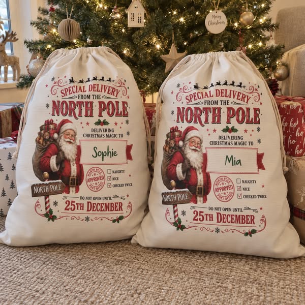 Personalised Santa Sack — Special Delivery From The North Pole