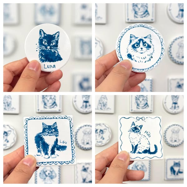 Custom Delft Pet Keepsake!