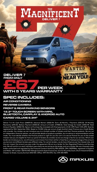 Maxus Deliver 7 Diesel Van Offers
