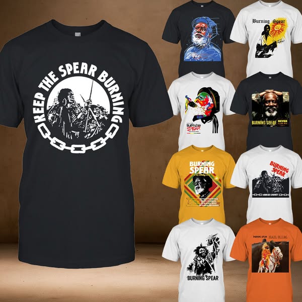 Burning Spear | Custom prints store | T-shirts, mugs, face masks, posters