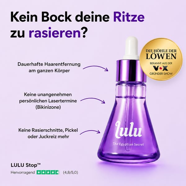 Schluss mit Rasieren da unten