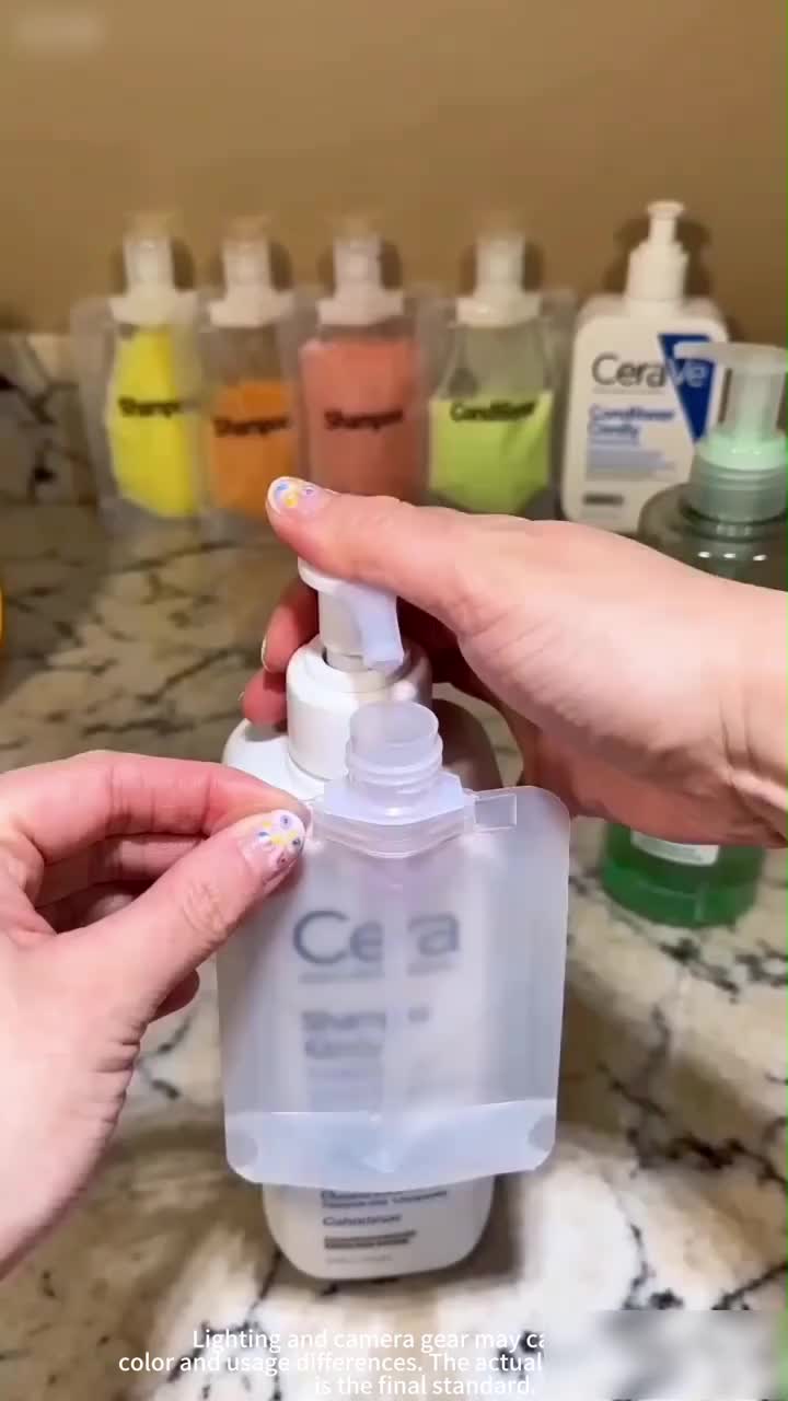 Portable Travel Fluid Dispensing Packing Bag