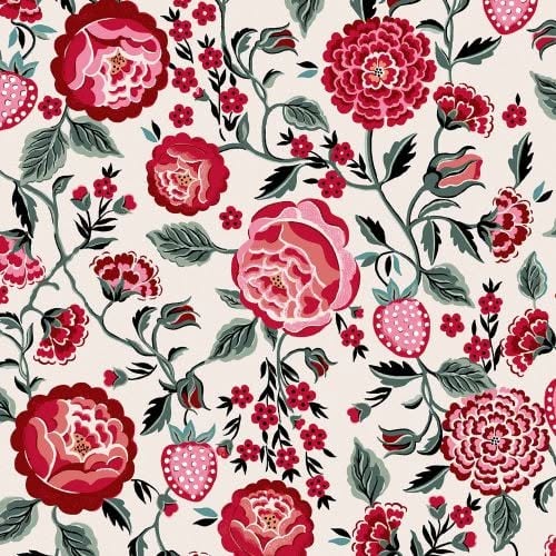 Strawberry garden rose wallpaper