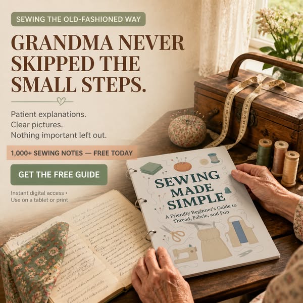 Grandma Never Skipped The Small Sewing Steps