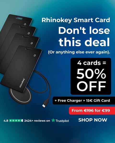 50% Off + Free Charger + €15 Gift Card