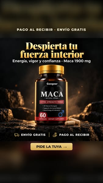 Maca 1900 mg · Envío gratis y pago al recibir