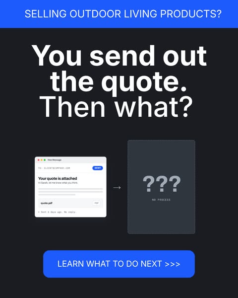 You send out the quote. Then what?