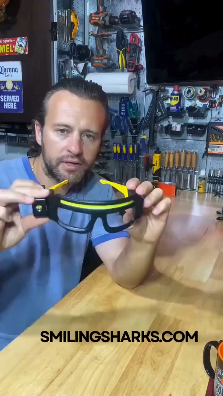 Rechargeable LED Glasses Headlamp – Hands-Free Light That Goes Where You Look!