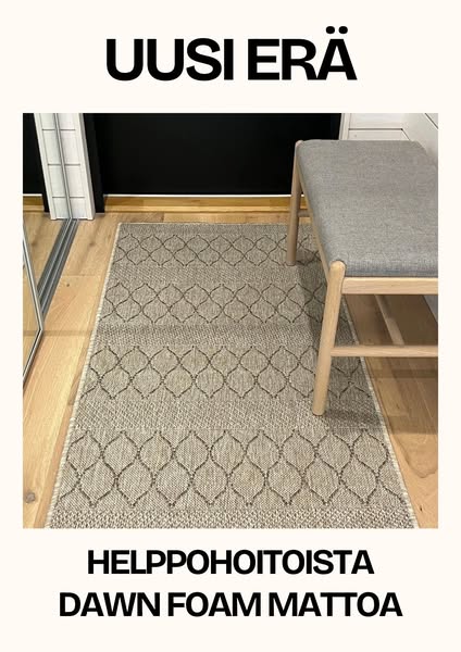 Helppohoitoinen eteisen matto