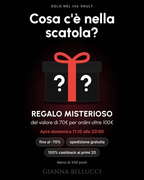 Entra in the VAULT – meno di 358 posti