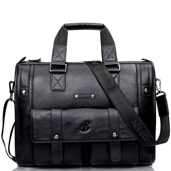 Single Flap Double Front Pockets Top Handle Bag