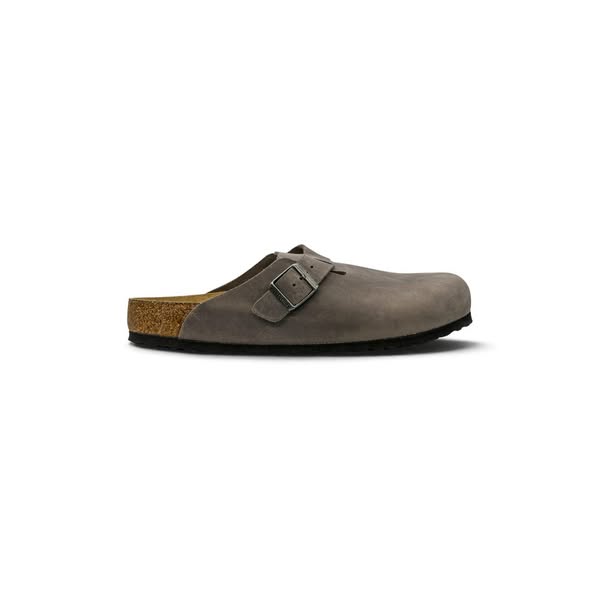Birkenstock Boston Soft Footbed Oiled Leather Iron Grey