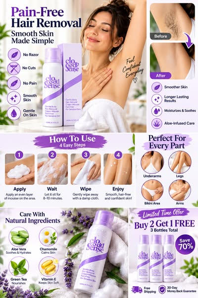 Pain-Free Hair Removal Mousse