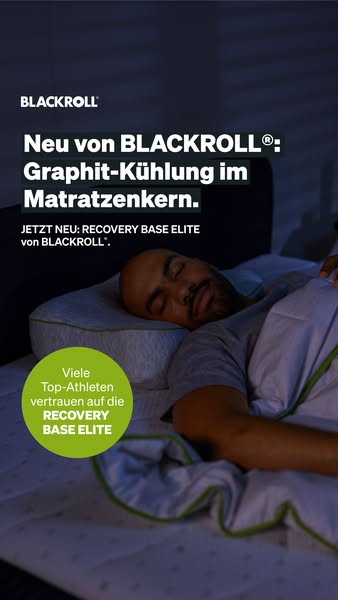 Für alle, die ihren Schlaf ernst nehmen: die neue RECOVERY BASE ELITE von BLACKROLL®!