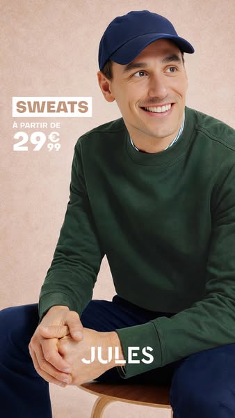 Nos sweats à partir de 29,99€