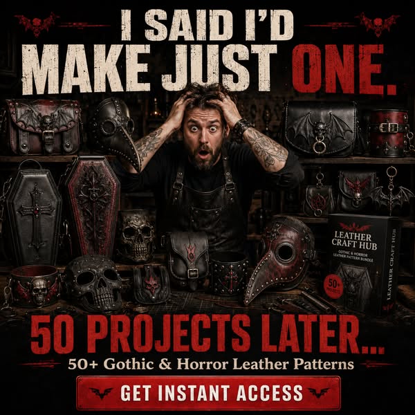 50+ Gothic & Horror Leather Pattern Bundle