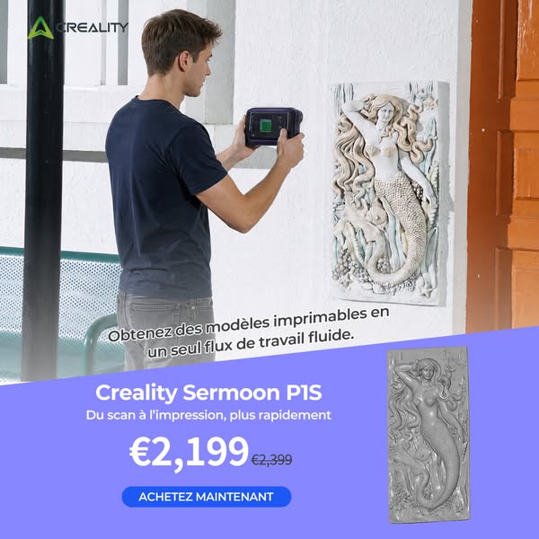 Scanner 3D Sermoon P1S — 0,02 mm