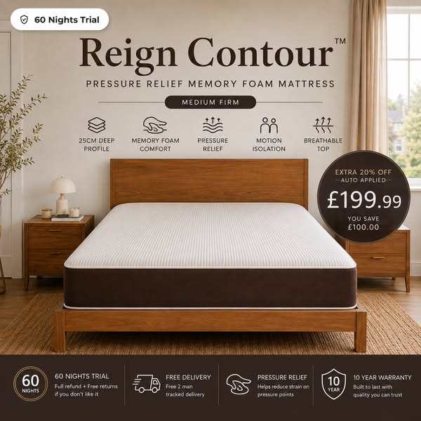 Reign Contour™ Pressure Relief Memory Foam