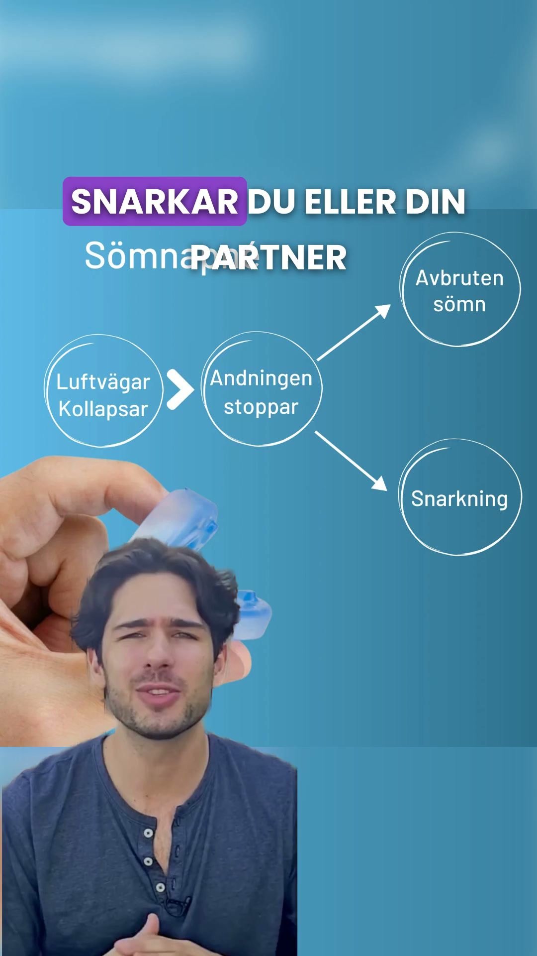 Mindre snarkning. Bättre sömn.