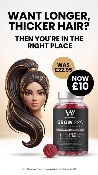 Hair Growth Gummies Only £10!