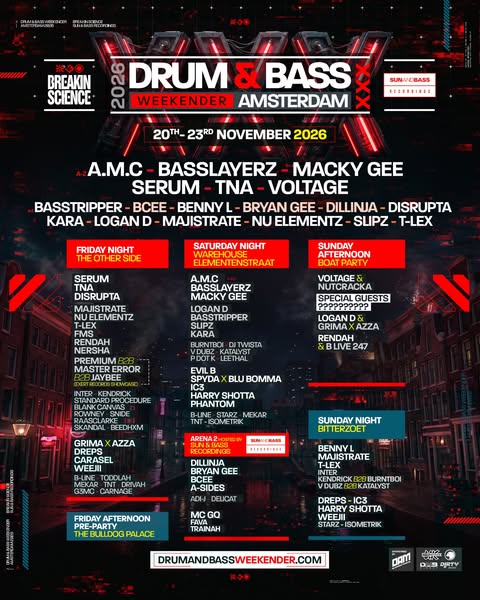 Drum & Bass Weekender Amsterdam 2026