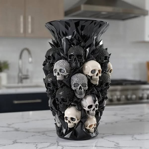 Skull Vase – Where Darkness Meets Elegance