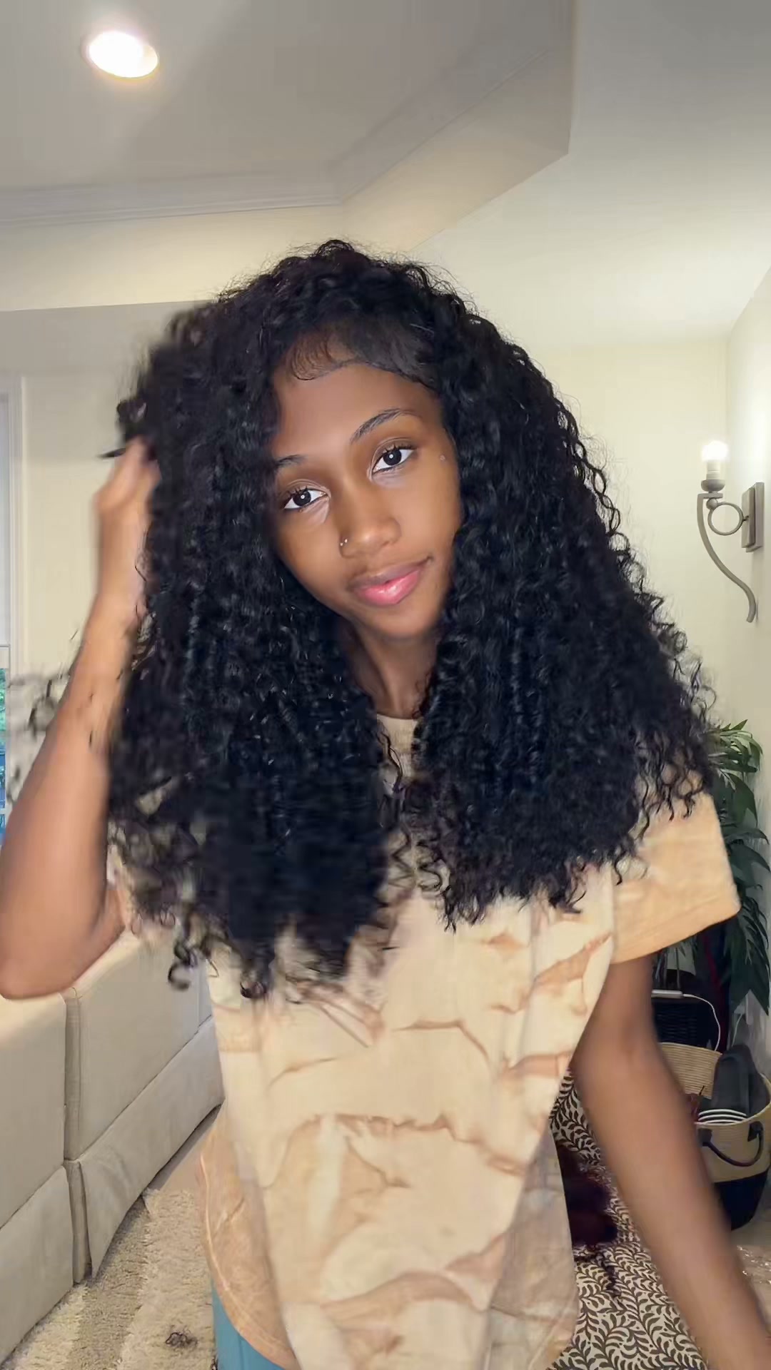 22" Burmese Curly Crochet Hair